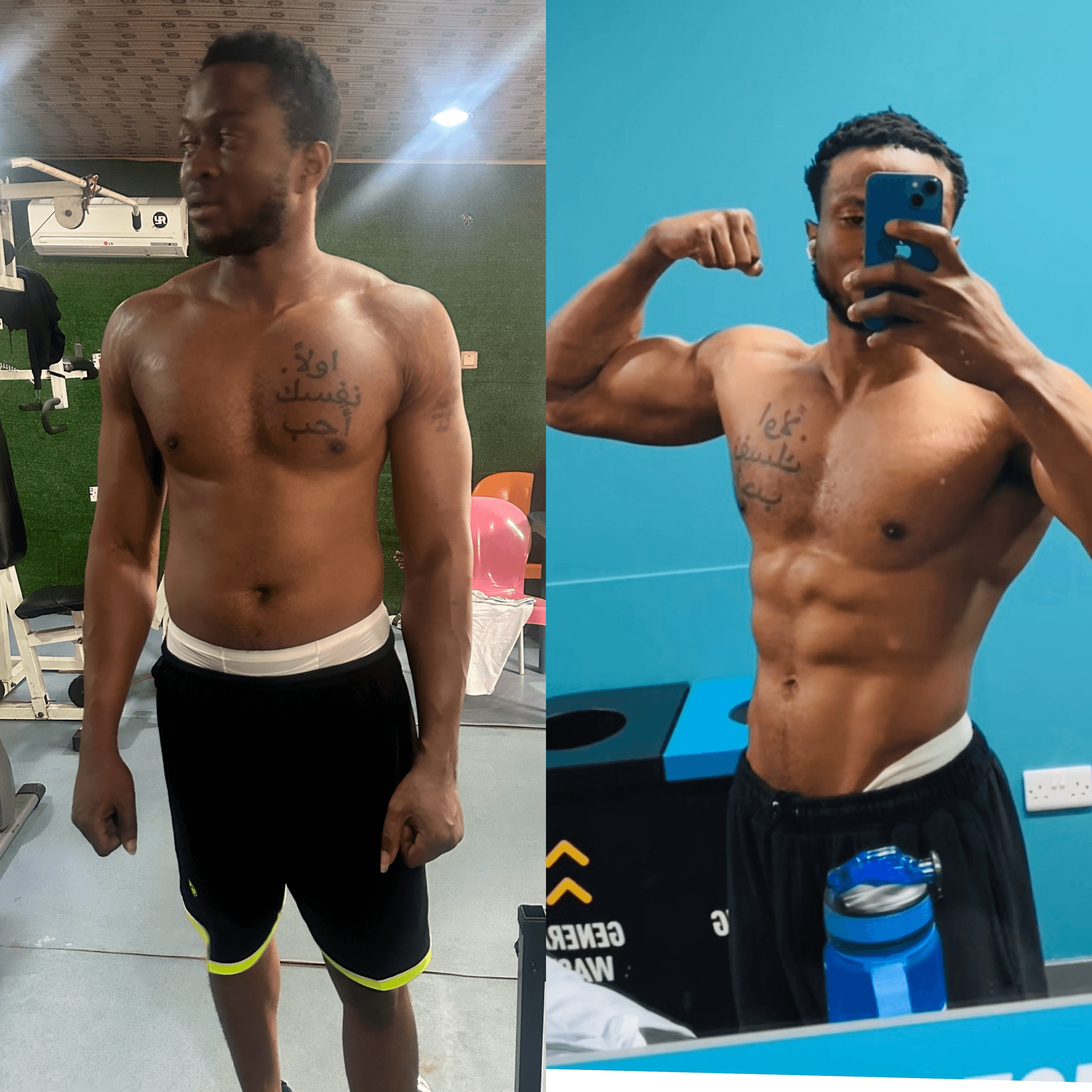 Before and after of Ola - GYMDEEN Gallery Image